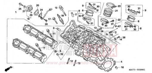 CYLINDER HEAD CBR1100XXW de 1998